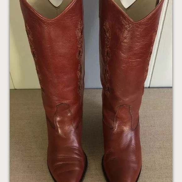 womens burgundy cowboy boots